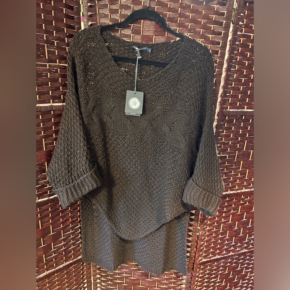 Made in Italy chocolate brown sweater